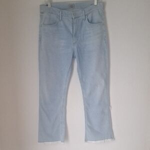 Citizens Of Humanity Sky Blue Cropped Jeans
